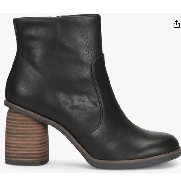 Korks Women's Destiny Black Boots Size 10 NWOT Man Made Upper Chic Flattering - Picture 1 of 15
